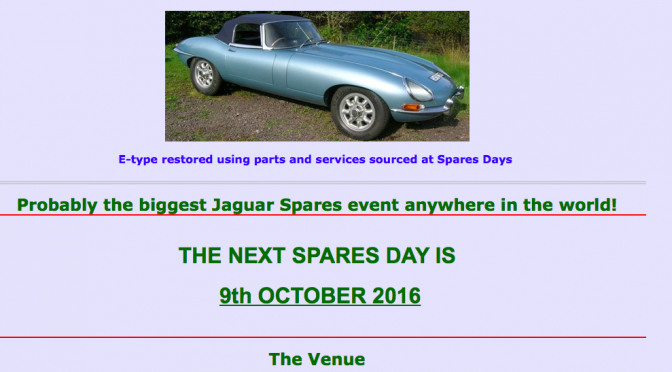 Jaguar Spares Day