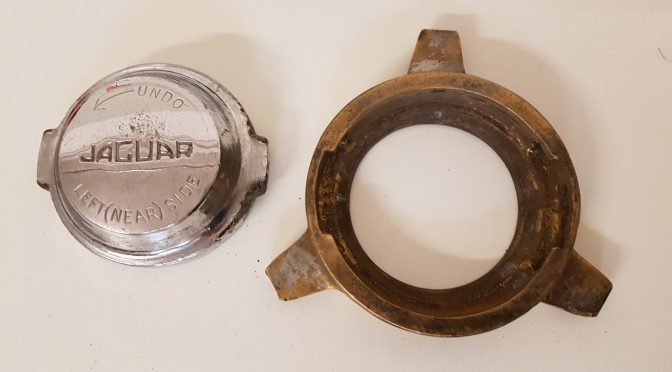 Rarely seen German two eared wheel locks incl. knock off tool