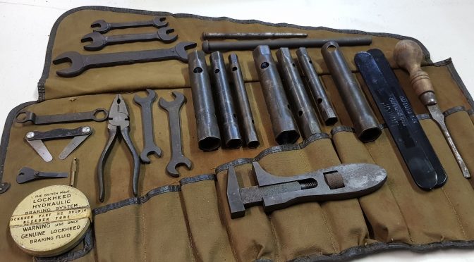 XK 120 very early tool roll 100% complete and original.